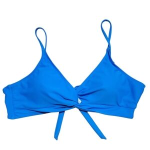 NWOT Bikini Twist Front Top Adjustable Straps Light Padding Sz L